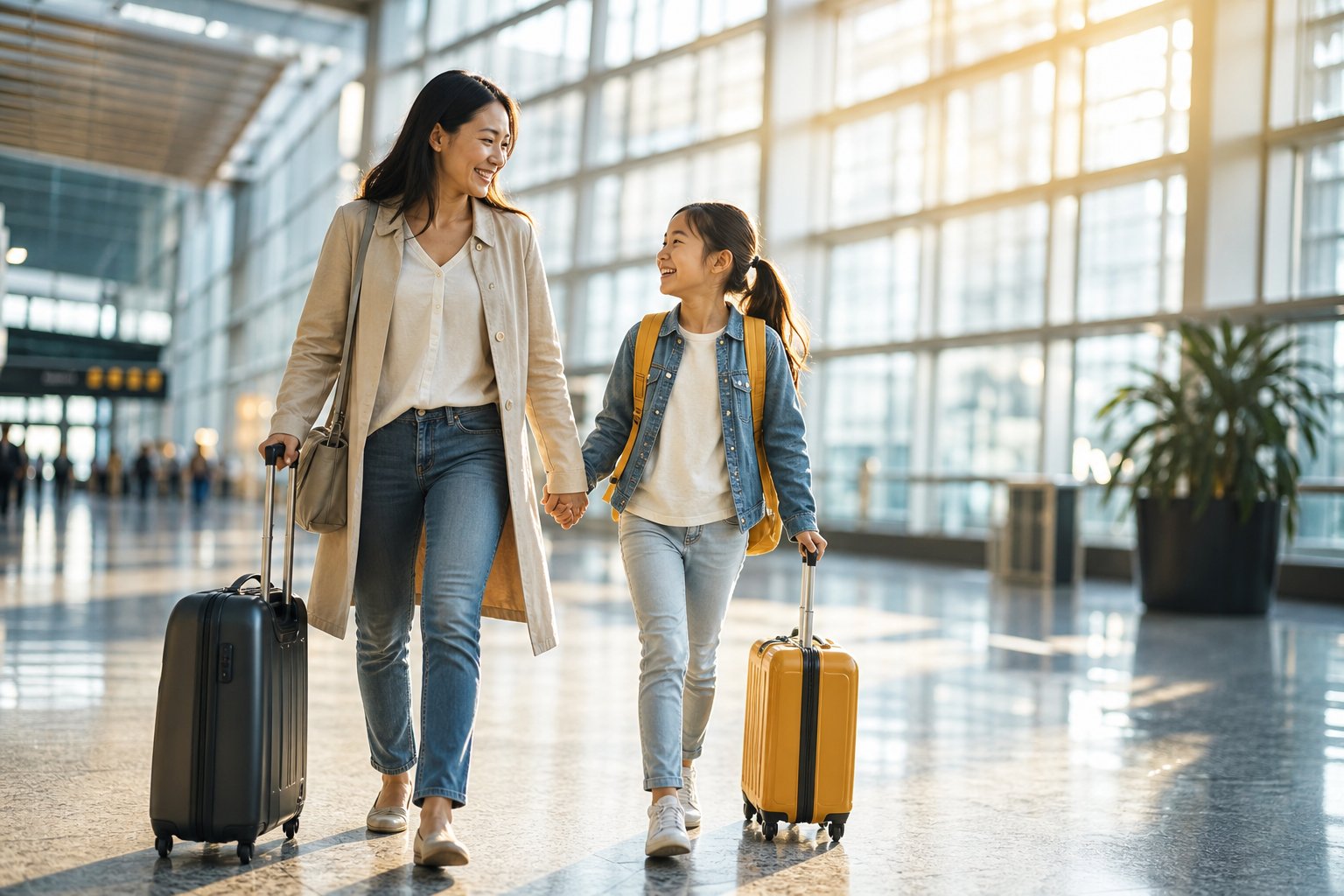 A Meridian Private & Co cardholder traveling with family